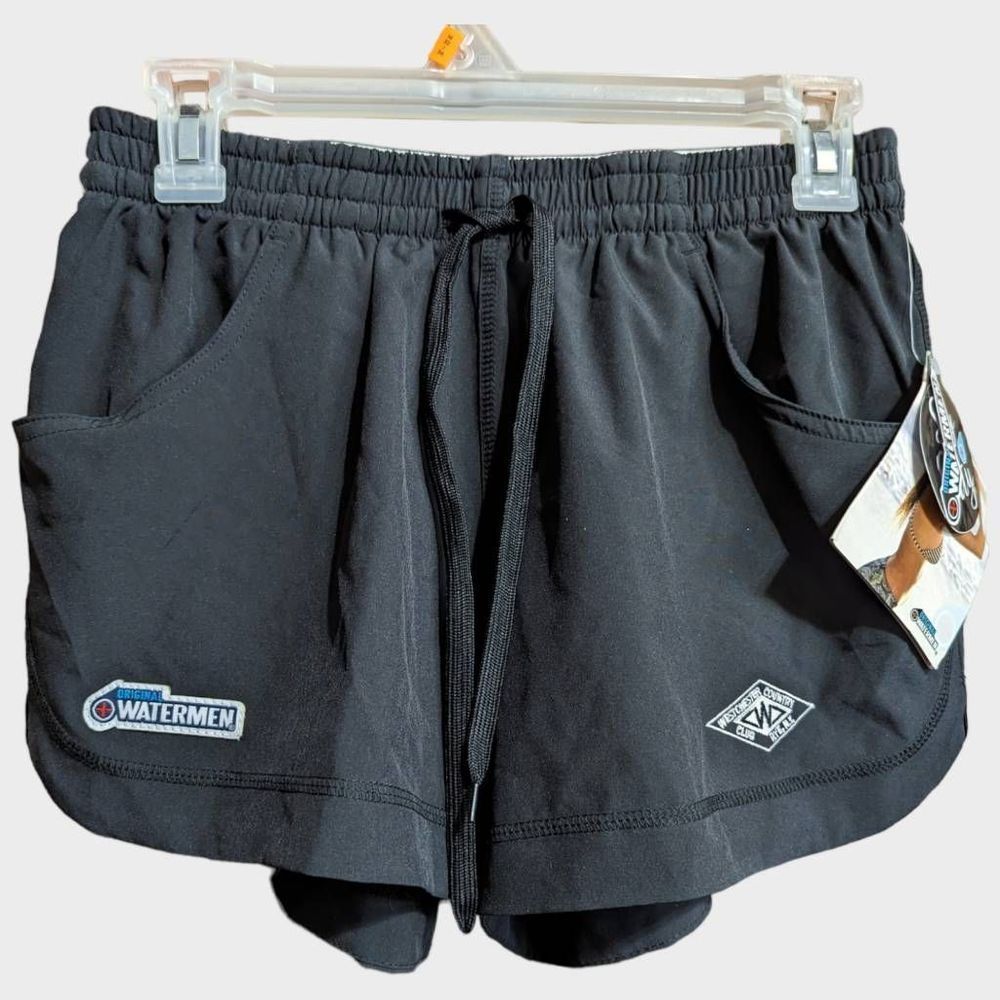 Original Watermen Women's Aloha Stretch Short, Small, Black, NWT